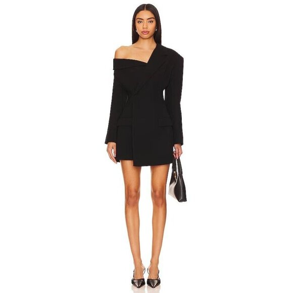 Atoir The Gisele Blazer Dress in Black Large New Womens Jacket Mini Cocktail - Picture 1 of 15